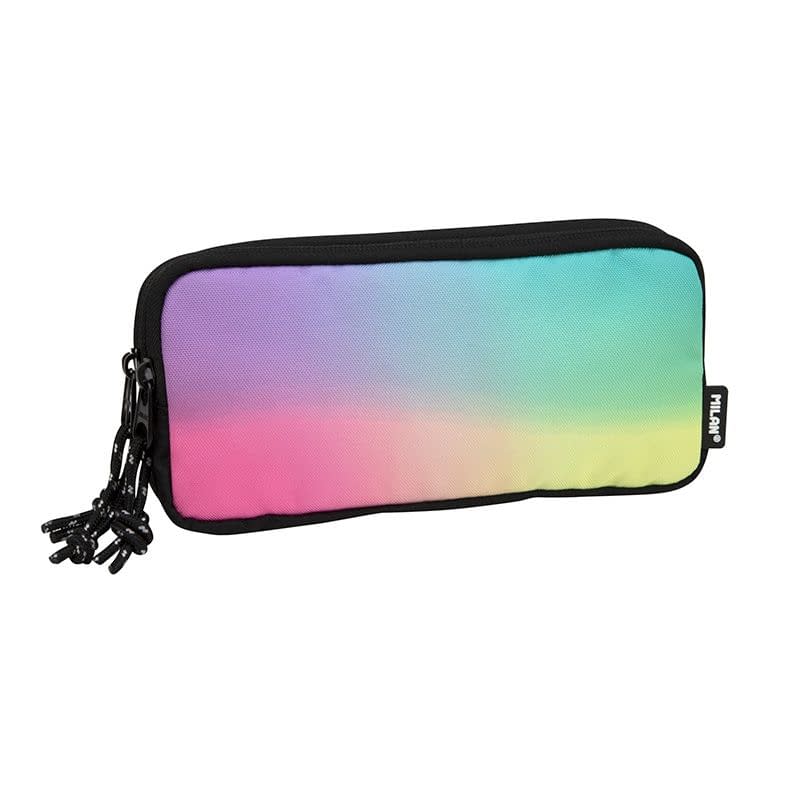 Milan 3-Zip Pencil Case - Black Sunset